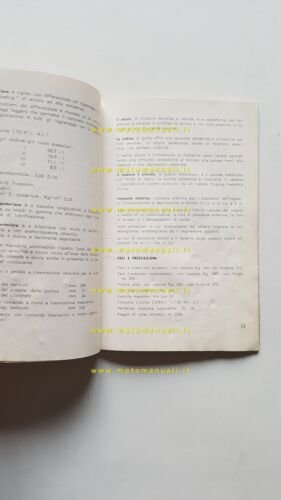 ISO 150 C motocarro manuale uso manutenzione libretto originale
