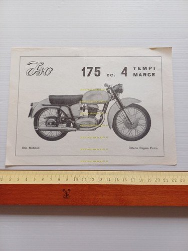 ISO 175 4 tempi 1956 depliant italiano originale