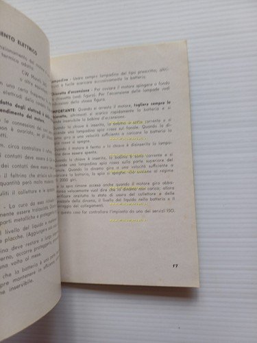 ISO 175 4T 1956 manuale uso manutenzione libretto istruzioni originale …