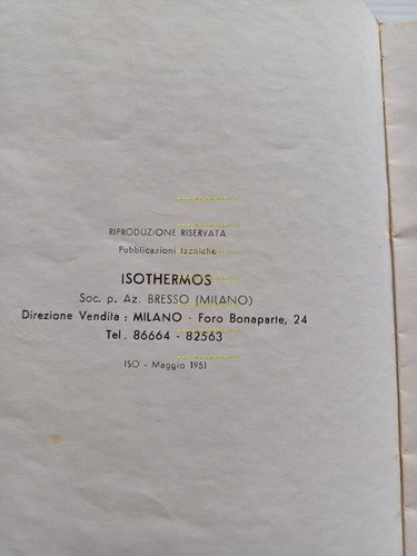 ISO Isocarro 125 1951 manuale uso manutenzione libretto originale italiano