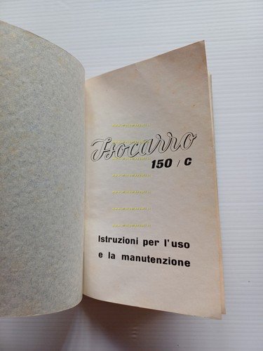 ISO Isocarro 150/C 1961 manuale uso manutenzione libretto originale italiano