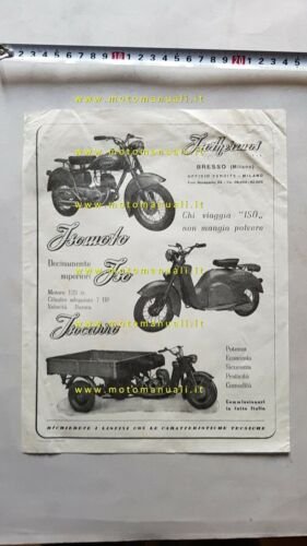 Iso Isomoto Isoscooter Isocarro depliant originale moto brochure
