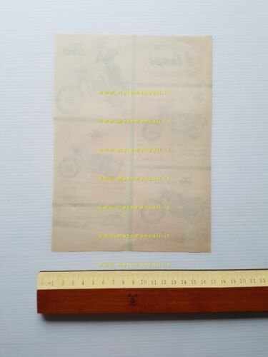 ISO produzione modelli 175 - 125 4 tempi 1956 depliant …