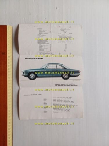 Iso Rivolta Gran Turismo GT 300 Bertone 1967 depliant italiano …