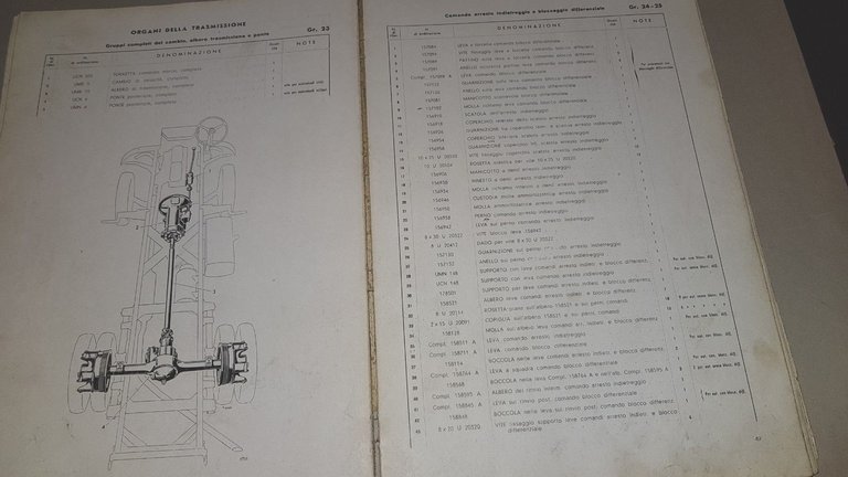 Isotta Fraschini 1947 autocarro catalogo ricambi originale spare parts catalogue