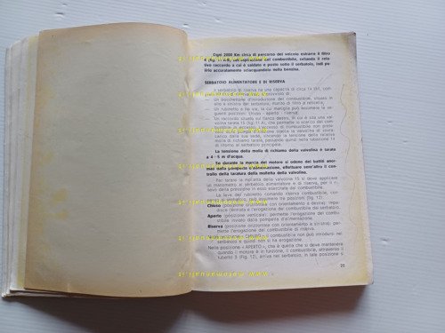 Isotta Fraschini autocarro D 80 CO 3a serie 1947 manuale …