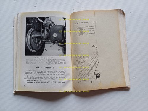 Isotta Fraschini autocarro D 80 CO 3a serie 1947 manuale …