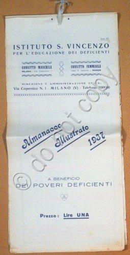 Istituto S. Vincenzo per la educazione dei deficienti Almanacco illustrato …