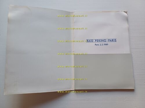 Itala Raid Peking-Paris 1989 cartella stampa originale