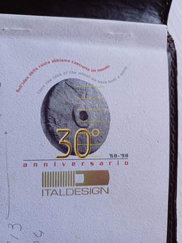Italdesign Giugiaro 1998 notes e portanotes gadget da cartella stampa …