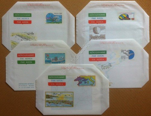 Italia Repubblica - Lotto 5 Aerogrammi a tema Aeronautica - … | Immagine principale