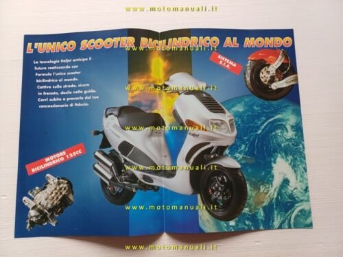 Italjet 125 Formula scooter anni 90 depliant italiano originale