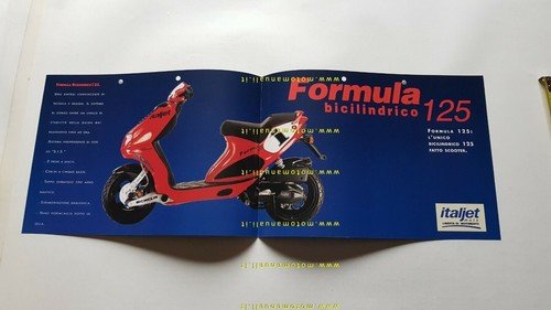 Italjet 125 Formula scooter anni 90 depliant originale italiano