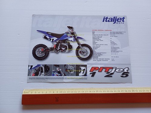 Italjet 125 Pit Jet Cross 2009 depliant italiano originale