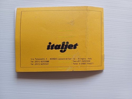 Italjet 50 Buster minicross manuale uso manutenzione INGLESE originale