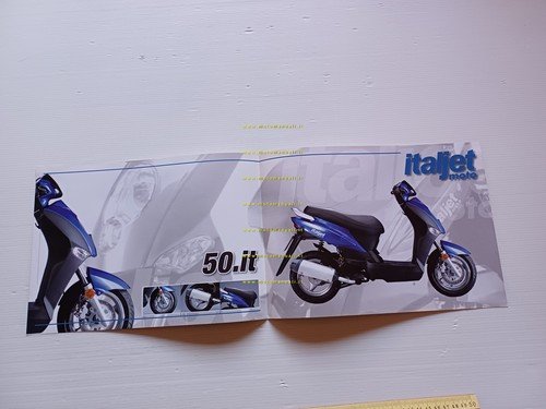 Italjet 50.it scooter 2008 depliant italiano originale