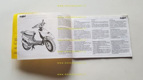 Italjet 50 Pista 2 1993 manuale uso manutenzione originale