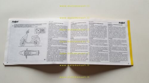 Italjet 50 Pista 2 1993 manuale uso manutenzione originale