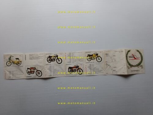 Italjet 50 produzione modelli anni 60 depliant originale italiano