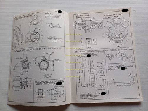 Italjet 50 Teen Ager 1973 Facsimile originale scheda omologazione DGM …