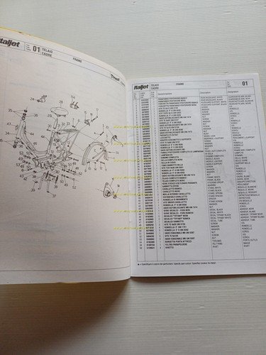 Italjet 50 Tiffany - Class motore Ciao Piaggio 1994 catalogo …