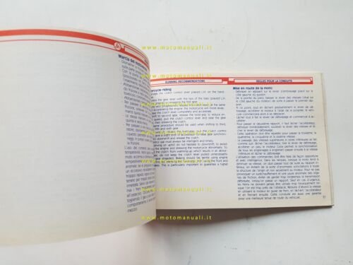 Italjet Boss 350 1983 manuale uso manutenzione libretto originale owner's …