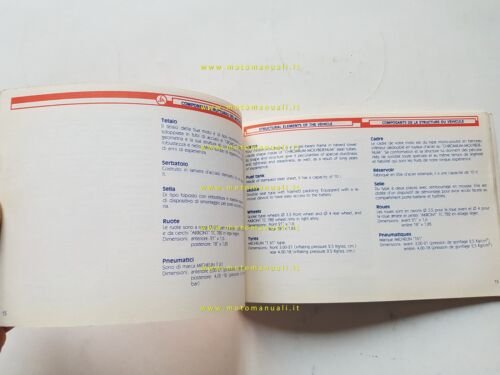 Italjet Boss 350 1983 manuale uso manutenzione libretto originale owner's …