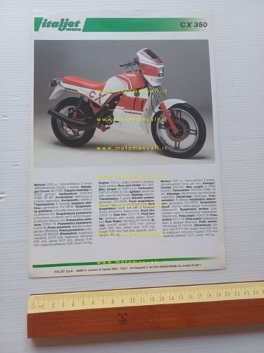 Italjet CX 350 - Pack 2 50 depliant ITALIANO originale