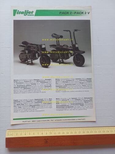 Italjet CX 350 - Pack 2 50 depliant ITALIANO originale