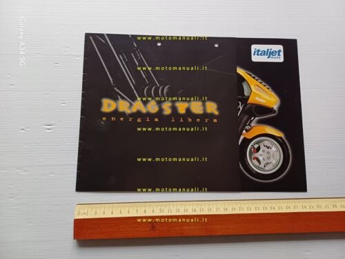 Italjet Dragster 125 - 180 scooter 1999 depliant originale italiano