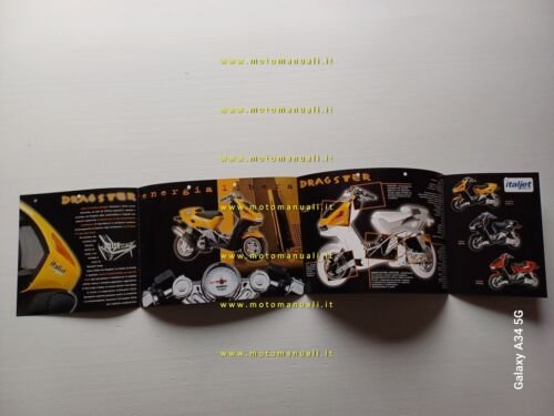 Italjet Dragster 125 - 180 scooter 1999 depliant originale italiano