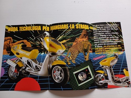 Italjet Dragster 50 scooter 1998 depliant italiano originale