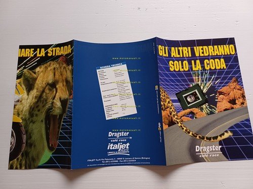 Italjet Dragster 50 scooter 1998 depliant italiano originale