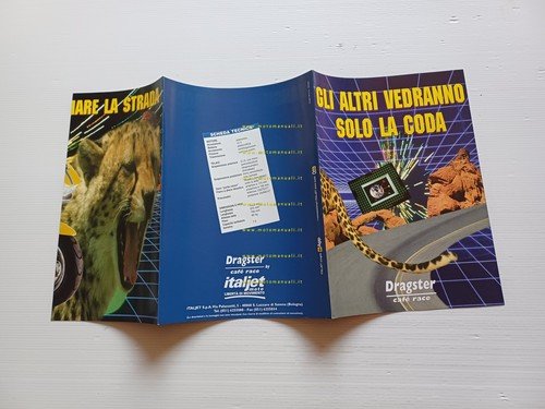 Italjet Dragster 50 scooter 1998 depliant italiano originale
