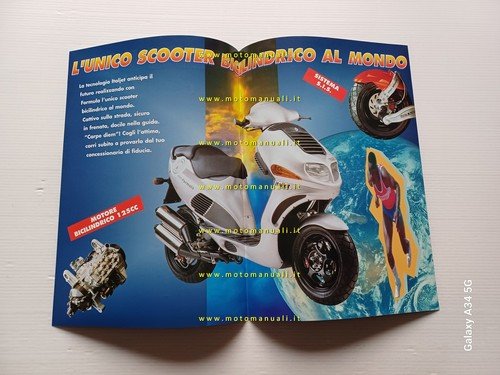 Italjet Formula 125 1997 depliant scooter originale italiano