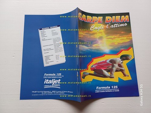 Italjet Formula 125 1997 depliant scooter originale italiano