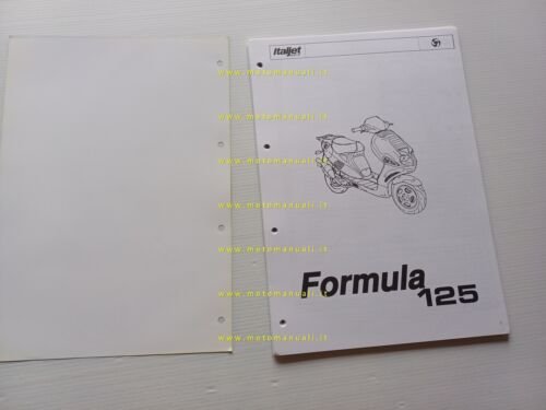 Italjet Formula 125 scooter catalogo ricambi originale Parts Catalogue