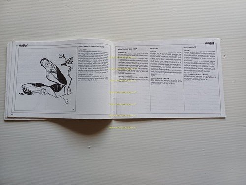 Italjet Formula 125 scooter manuale uso manutenzione libretto originale