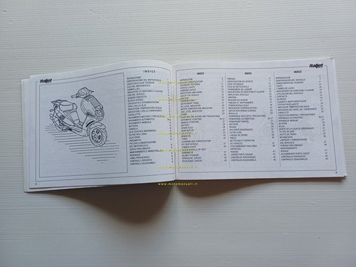 Italjet Formula 125 scooter manuale uso manutenzione libretto originale