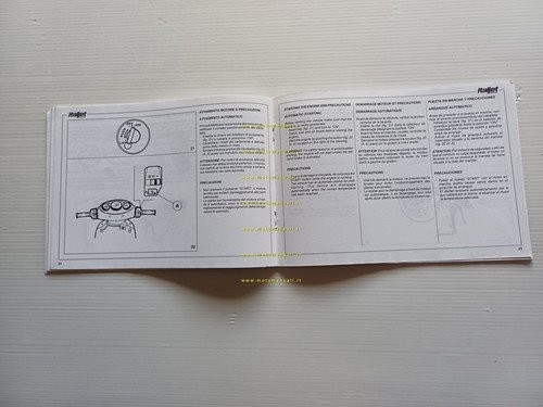 Italjet Formula 125 scooter manuale uso manutenzione libretto originale