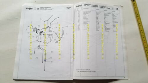 Italjet Formula 50 1995 catalogo ricambi originale spare parts catalogue