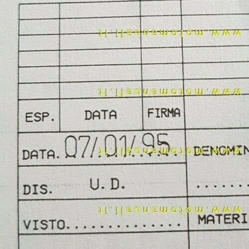 Italjet Formula 50 1995 catalogo ricambi originale spare parts catalogue