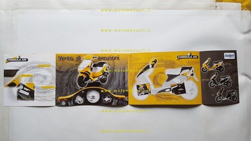 Italjet Formula 50 Air scooter depliant italiano originale
