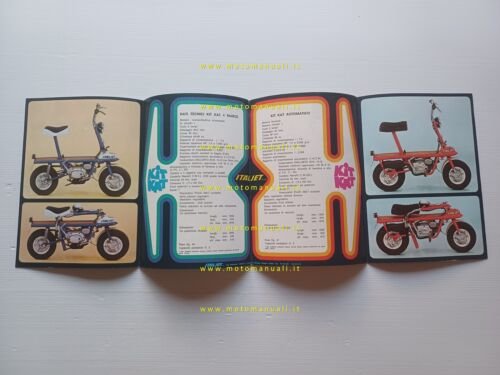 Italjet Kit Kat 50 1973 depliant originale ciclomotore moto moped …