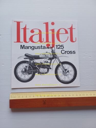 Italjet Mangusta 125 Cross 1970 depliant originale italiano