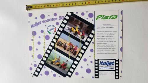 Italjet Pista 50 1993 depliant scooter ORIGINALE brochure