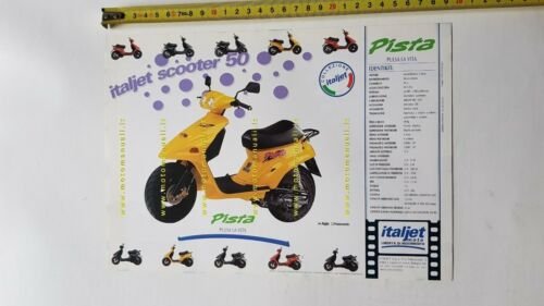 Italjet Pista 50 1993 depliant scooter ORIGINALE brochure