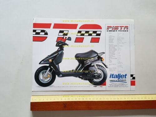 Italjet Scoop 50 - Pista 50 scooter depliant originale italiano