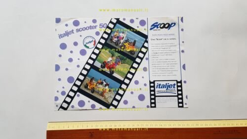 Italjet Scoop 50 scooter depliant originale italiano