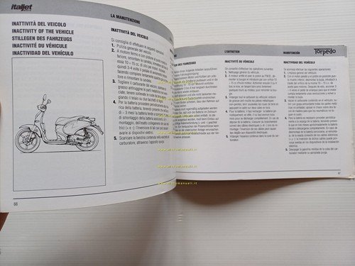 Italjet Torpedo 150 4T 1999-2000 manuale uso manutenzione originale